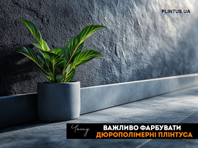 Почему важно красить дюрополимерные плинтусы?