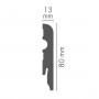 Плинтус мдф LP-08013R03 Cezar