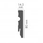 Плинтус мдф LP-080145S03 Cezar